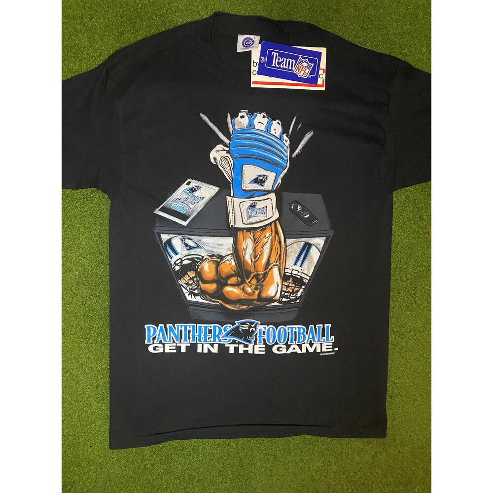 1995 Carolina Panthers - Get in the Game - NWT - Vintage NFL T-Shirt (Large)